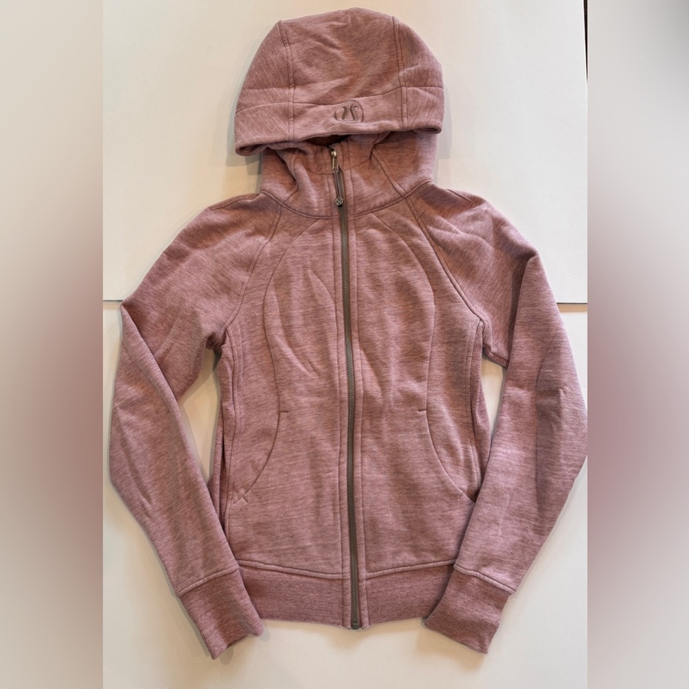 Lululemon scuba heathered dusty pink size 4